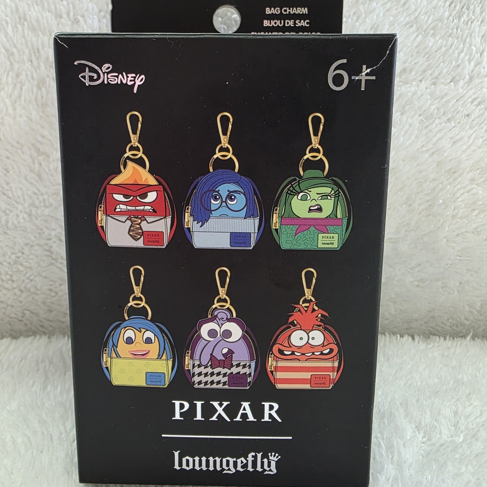 Inside Out 2 Loungefly Mini Backpack Charm Keychain (Disgust) - Picture 7 of 11
